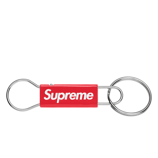 SUPREME CLIP KEYCHAIN RED SS22