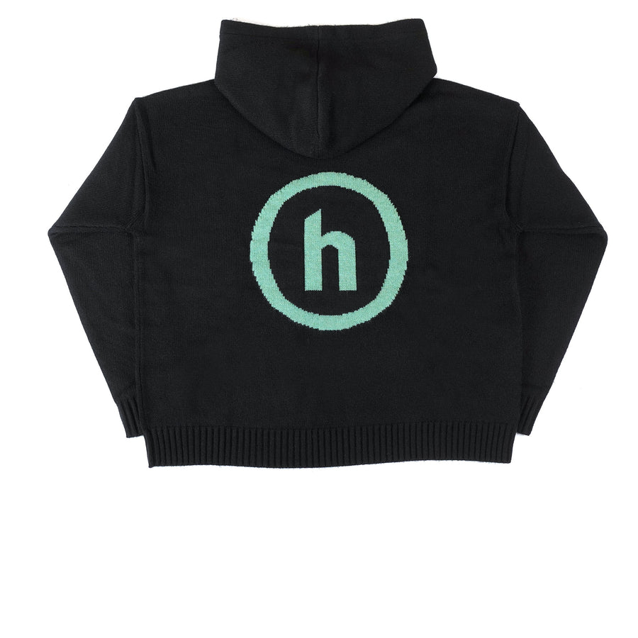 HIDDEN NY CASHMERE BLEND KNIT HOODIE BLACK FW21
