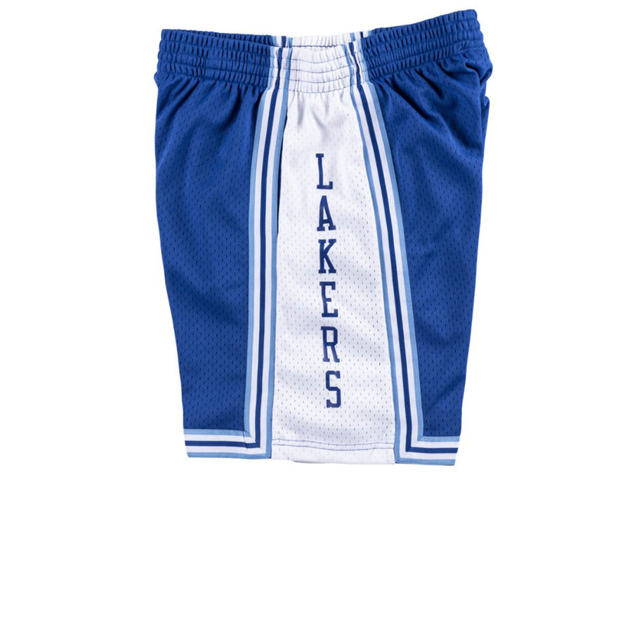 MITCHELL & NESS NBA HARDWOOD CLASSIC SWINGMAN LOS ANGELES LAKERS 1996-97 ALTERNATE SHORTS BLUE