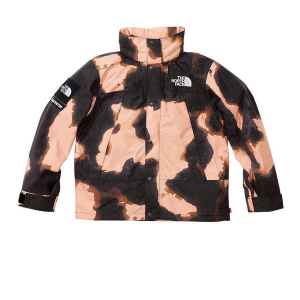 SUPREME X THE NORTH FACE BLEACHED DENIM PRINT MOUNTAIN JACKET