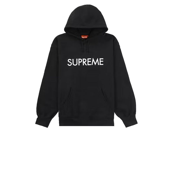 SUPREME CAPITAL HOODED SWEATSHIRT BLACK FW22