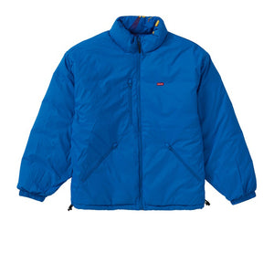 SUPREME WATCHES REVERSIBLE PUFFY JACKET ROYAL FW20