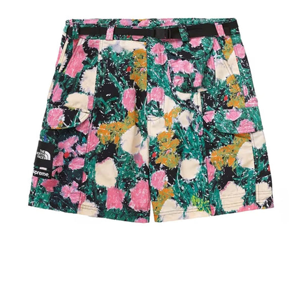 SUPREME X THE NORTH FACE TREKKING PACKABLE BELTED SHORT FLOWERS SS22
