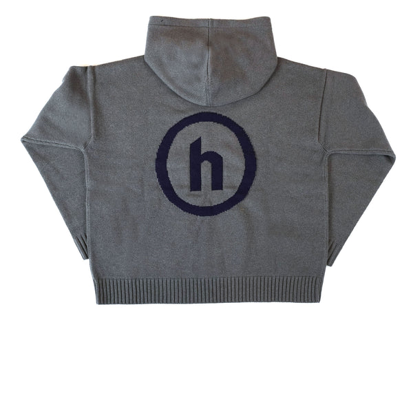 HIDDEN NY CASHMERE BLEND KNIT HOODIE GREY FW21