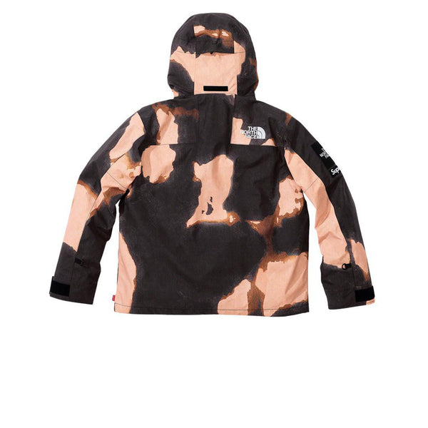 SUPREME X THE NORTH FACE BLEACHED DENIM PRINT MOUNTAIN JACKET BLACK FW21