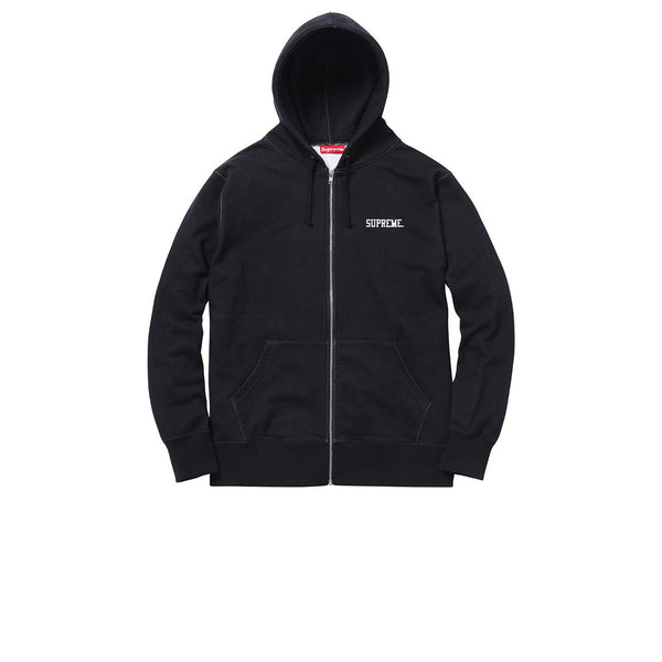 SUPREME BALLERINA ZIP UP HOODED SWEATSHIRT BLACK FW14