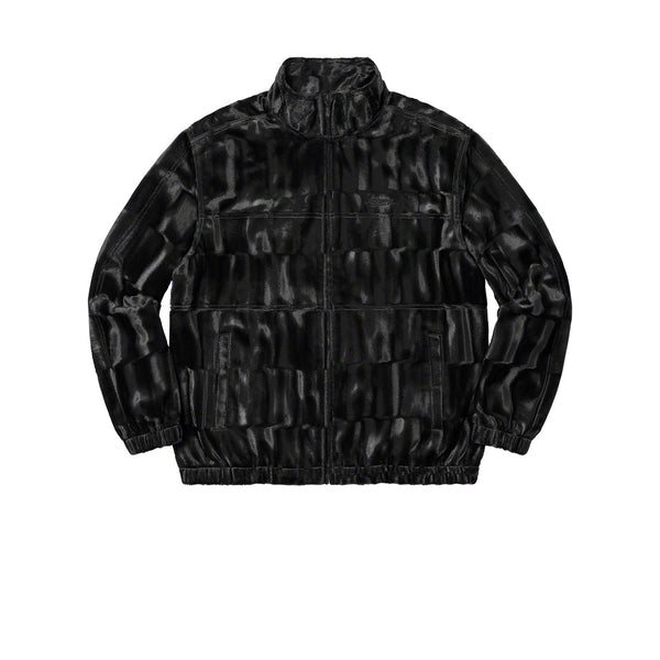 SUPREME VELOUR TRACK JACKET BLACK FW21