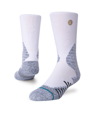 STANCE ICON HOOPS CREW SOCKS WHITE