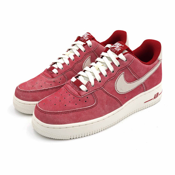 Nike Air Force 1 LV8 Red and White Sneaker Editorial Stock Photo
