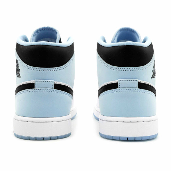 Nike Air Jordan 1 Mid UNC White Ice Blue Black DV1308-104 GS Mens Size New