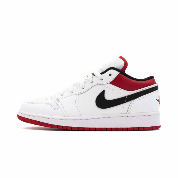 AIR JORDAN 1 LOW WHITE GYM RED GS (YOUTH) 2021