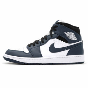 Jordan 1 mid 2025 navy and white