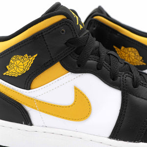 AIR JORDAN 1 MID WHITE POLLEN BLACK GS (YOUTH) 2021 - Stay Fresh