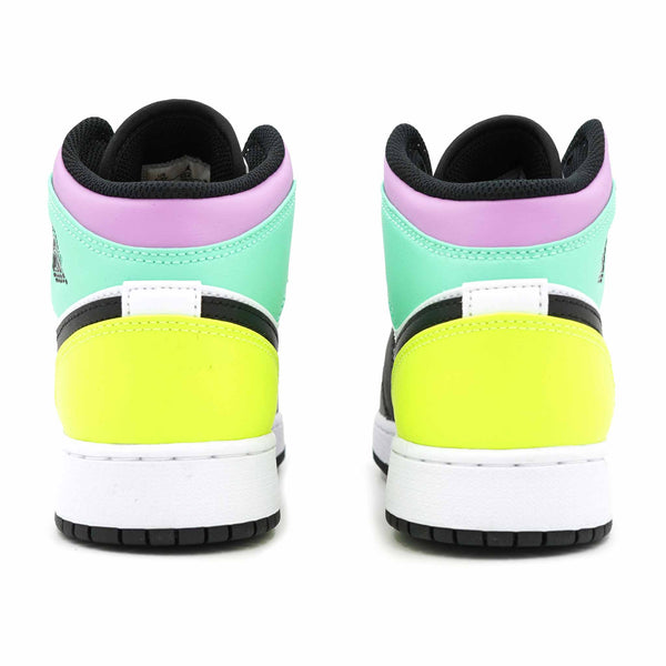 AIR JORDAN 1 MID PASTEL BLACK TOE GS (YOUTH) - Stay Fresh