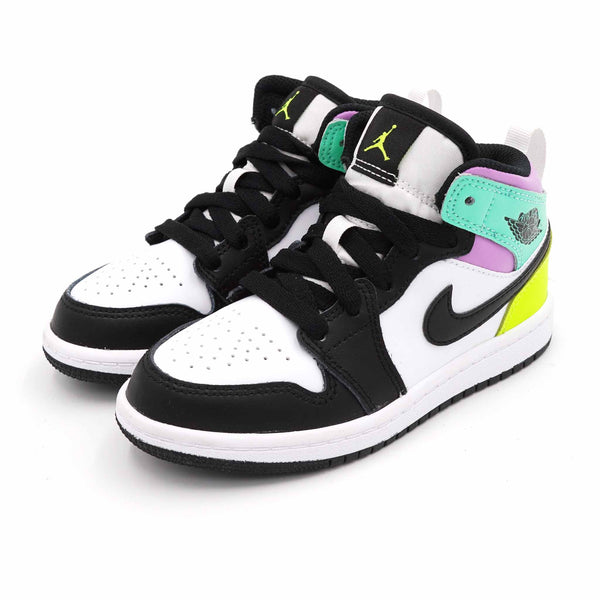 AIR JORDAN 1 MID PASTEL BLACK TOE PS (PRESCHOOL) 2021 - Stay Fresh