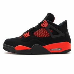 Jordans retro 4 2025 black and red