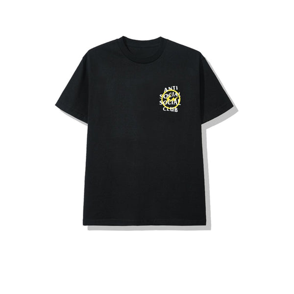 FRAGMENT X ANTI SOCIAL SOCIAL CLUB YELLOW BOLT TEE BLACK FW19