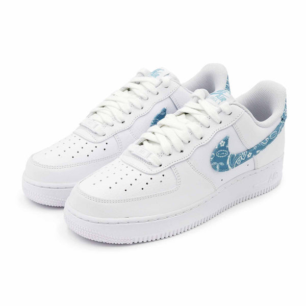 NIKE AIR FORCE 1 LOW '07 ESSENTIAL WHITE WORN BLUE PAISLEY W 2021