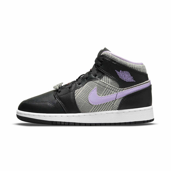 AIR JORDAN 1 MID HOUNDSTOOTH GS (YOUTH) 2021