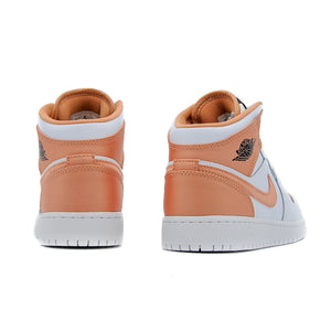 Jordan 1 mid white rose gold on sale