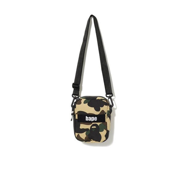 BAPE 1ST CAMO MILITARY SHOULDER BAG YELLOW SS19 - HealthdesignShops -  Backpack with water repellent DWR impregnation