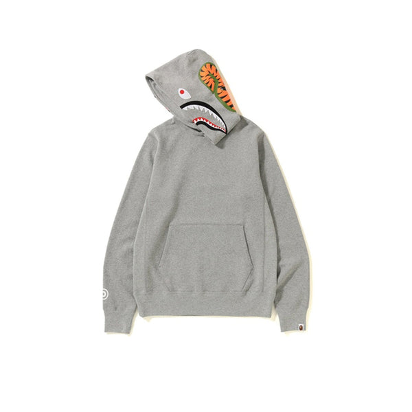 BAPE SHARK PULLOVER HOODIE GREY SS19 - Stay Fresh