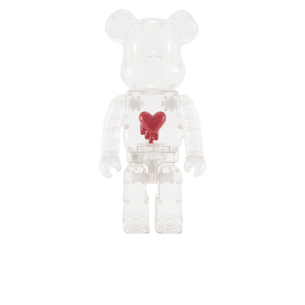 EMOTIONALLY UNAVAILABLE X BEARBRICK RED HEART CLEAR 1000% - Stay Fresh