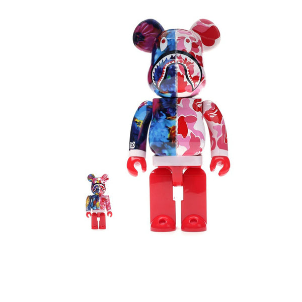 BAPE X MIKA NINAGAWA X BEARBRICK SHARK PINK 100% & 400% SET - Stay