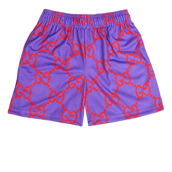 Pink and Blue Check Monogram Trunks