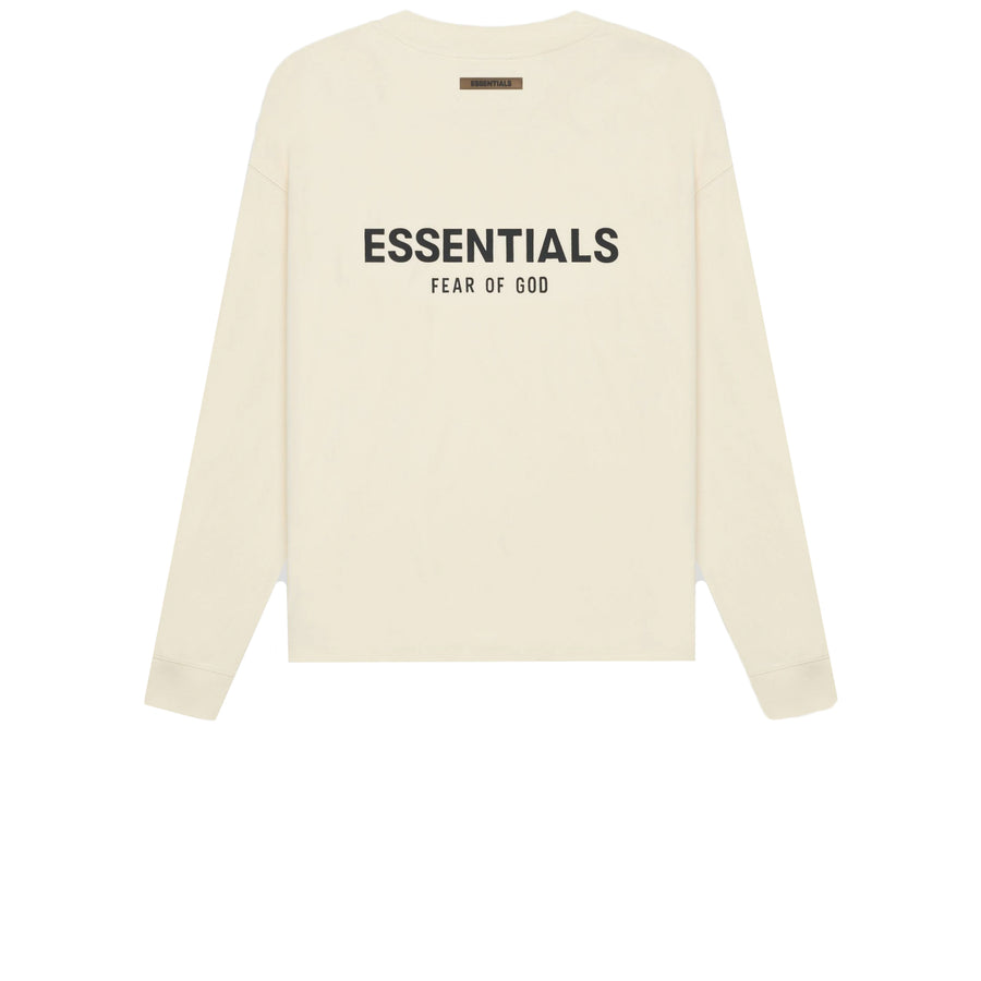 FEAR OF GOD ESSENTIAL LONG SLEEVE TEE CREAM SS21