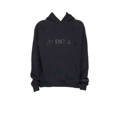 FEAR OF GOD ESSENTIALS 3D SILICON APPLIQUE PULLOVER HOODIE NAVY