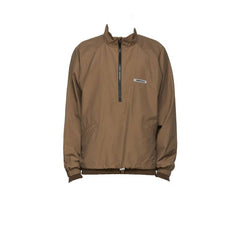 FEAR OF GOD ESSENTIALS HALF ZIP TRACK JACKET BROWN