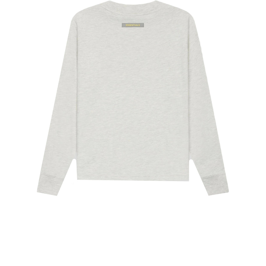 FEAR OF GOD ESSENTIALS KIDS LONG SLEEVE TEE OATMEAL SS21