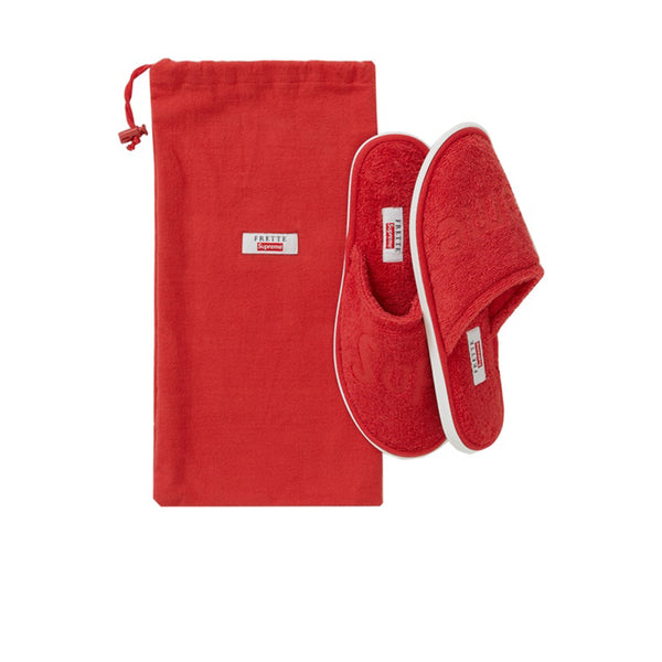 FRETTE X SUPREME SLIPPERS RED SS19 - Stay Fresh