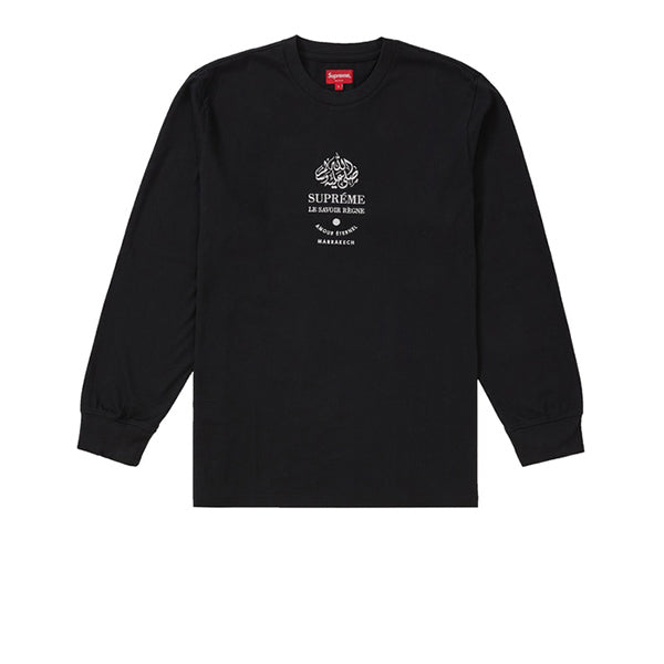 SUPREME MARRAKECH L/S TOP BLACK FW19