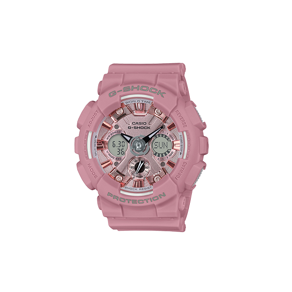 CASIO G SHOCK WOMEN ANALOG DIGITAL WATCH LIGHT PURPLE GMAS120DP 4A