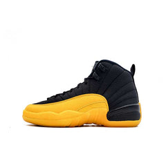 Jordan 12 gold on sale black