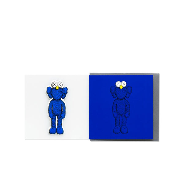 KAWS NGV BFF GREETING CARD (WITH PUFFY STICKER) BLUE