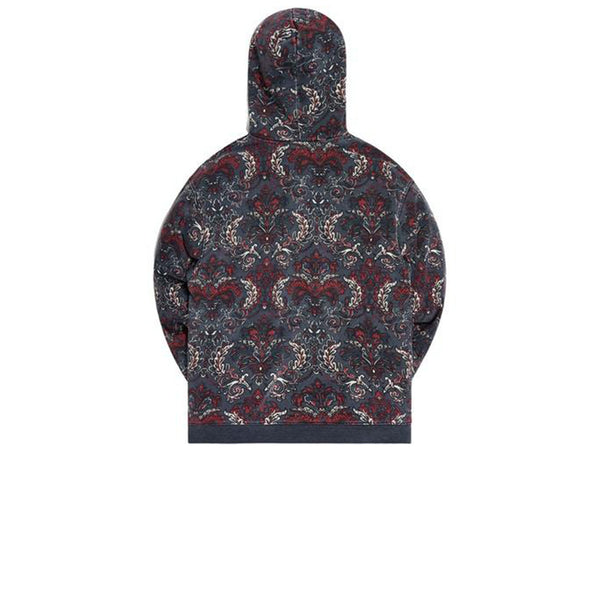 KITH PRINTED FLEECE WILLIAMS III HOODIE NAVY/FLORAL FW20