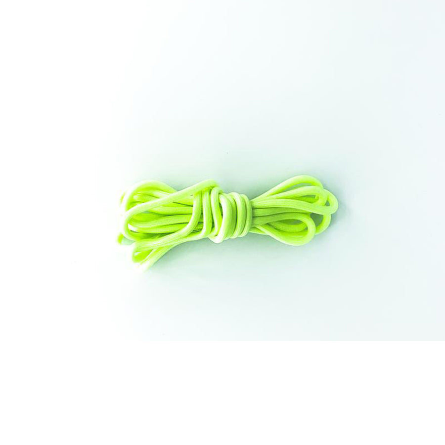 TRUE NORTH SOLE GLOW IN THE DARK ROPE LACE LIGHT GREEN SILVER AGLET