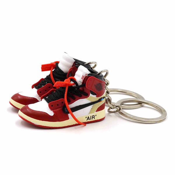 AJ 1 Off-White x LV Black - Sneakers 3D Keychain