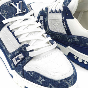 ArtStation - Louis Vuitton LV Trainer Monogram Denim White Blue