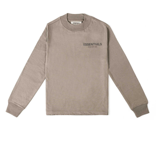 FEAR OF GOD ESSENTIALS KIDS LONG SLEEVE TEE TAUPE SS21