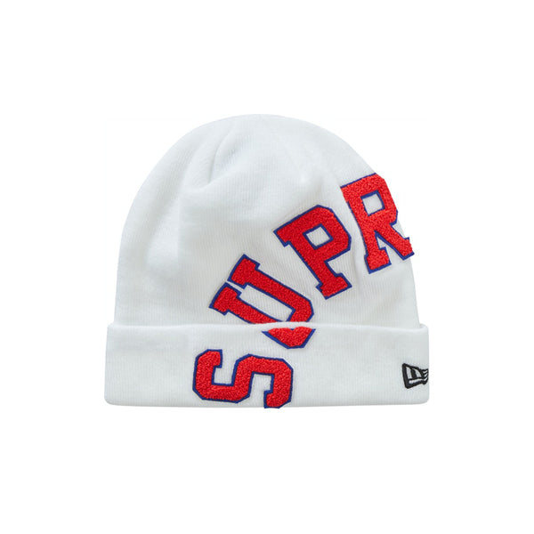 NEW ERA X SUPREME BIG ARC BEANIE WHITE FW20 - Stay Fresh