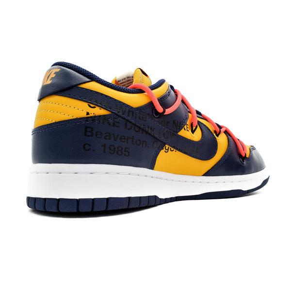 OFF-WHITE X NIKE DUNK LOW UNIVERSITY GOLD MIDNIGHT NAVY 2019