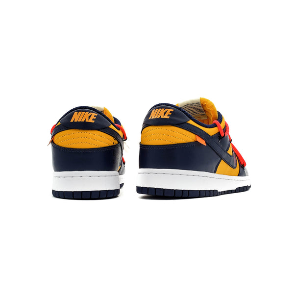 OFF-WHITE X NIKE DUNK LOW UNIVERSITY GOLD MIDNIGHT NAVY 2019