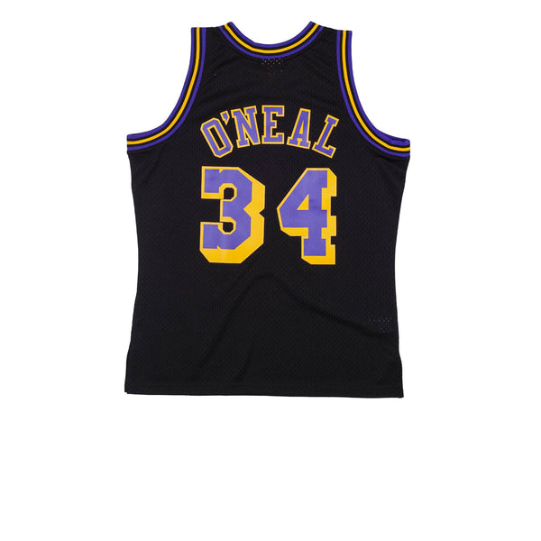 MITCHELL & NESS NBA HARDWOOD CLASSIC SWINGMAN LOS ANGELES LAKERS SHAQUILLE O'NEAL 1996-97 JERSEY BLACK