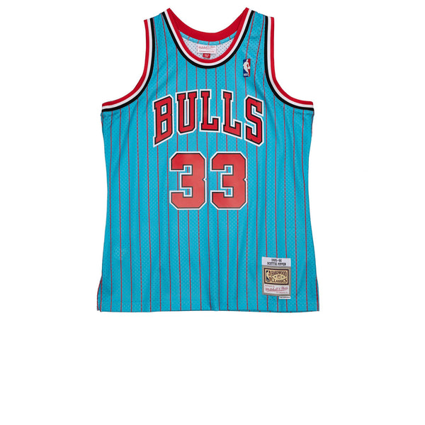 MITCHELL & NESS NBA HARDWOOD CLASSIC SWINGMAN CHICAGO BULLS SCOTTIE PIPPEN 1995-96 JERSEY BLUE