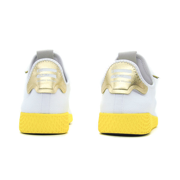 Adidas Pharrell Tennis HU PK Primeknit White Yellow BY2674 Size 11.