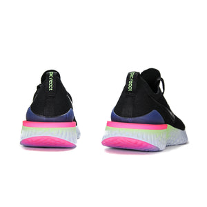 Nike epic react flyknit best sale 2 black sapphire hyper pink